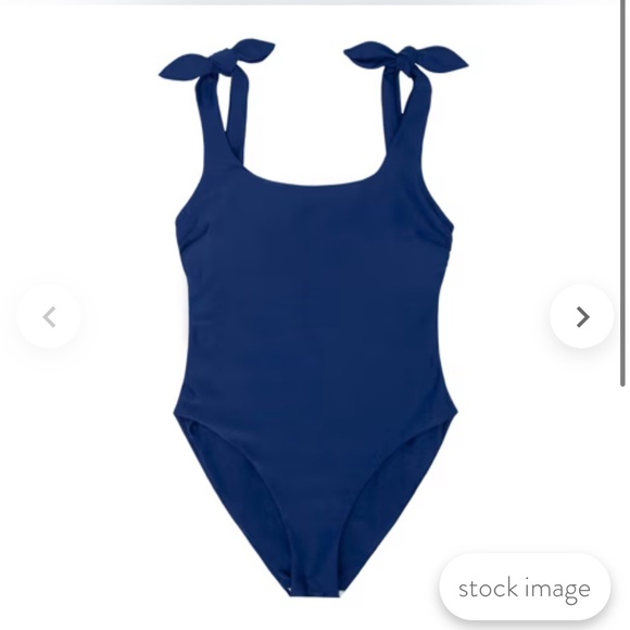 Minnow tie knot one piece in navy size XS